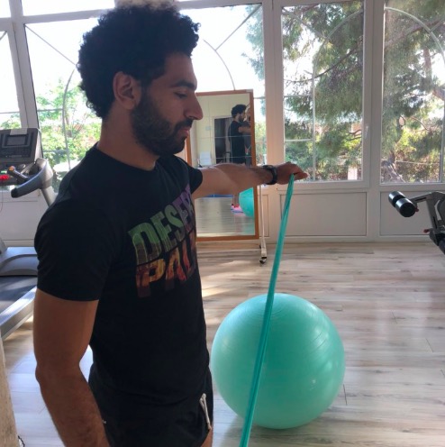 萨拉赫进行恢复训练晒照：感觉不错