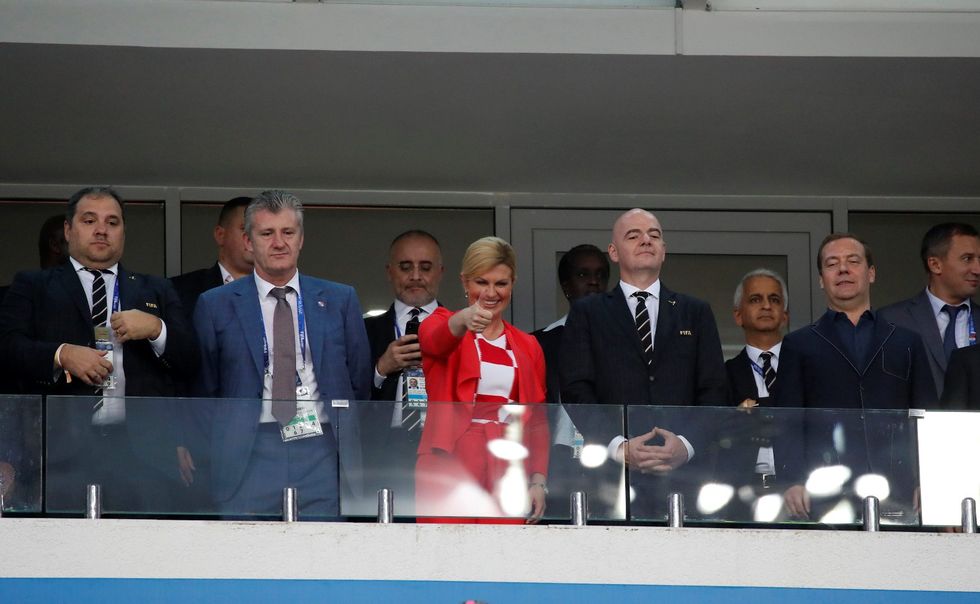 克罗地亚女总统：小伙子们很棒，期待决赛再见！