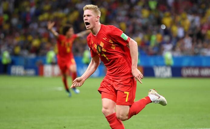 德布劳内世界波奥古斯托破门难救主，比利时2-1巴西晋级半决赛