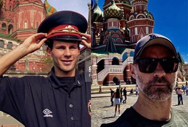 小鲜肉变苍老大叔！吉格斯26年后再到红场拍照