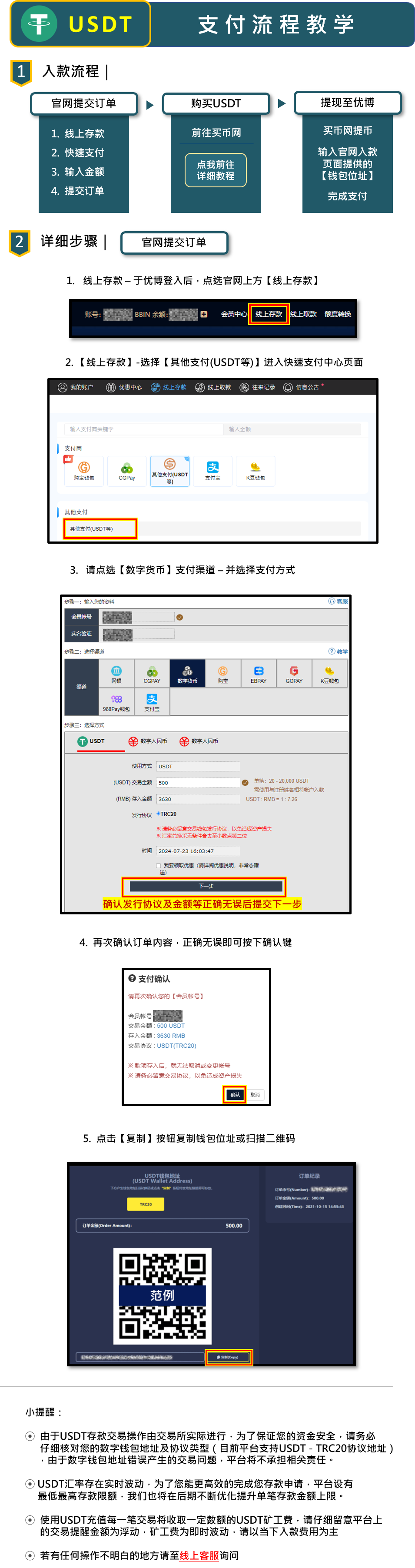 USDT数字货币官网存款教学| 优博资讯站
